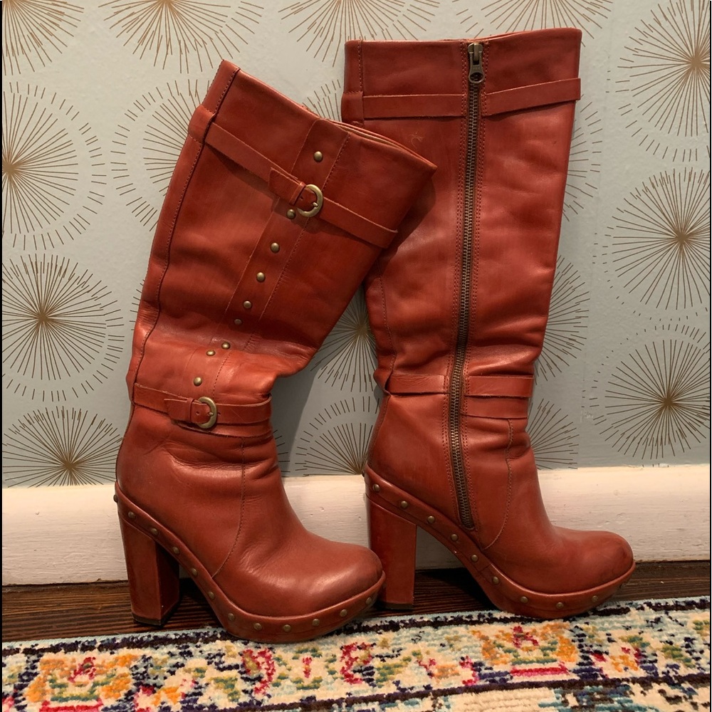 Available! Kork-Ease Boots, Bailey Rust, knee high
